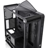 Thermaltake Core P6 Tempered Glass Mid Tower Midi Tower Nero Nero, Midi Tower, PC, Nero, SPCC, Vetro temperato, Giocare, Blu, Verde, Rosso