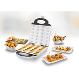Unold 48360 piastra per waffle 24 waffle 1400 W Acciaio inossidabile, Bianco bianco, 320 mm, 255 mm, 103 mm, 1400 W, 230 V, 50 Hz