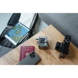 Verbatim 49545 adattatore per presa di corrente Universale, Viaggio di spina Nero/Argento