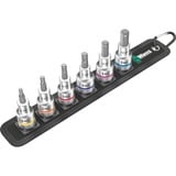 Wera 05003996001 Set di bussole, chiave combinata   Nero, Set di bussole, 1/2", Metrico, 6 testina/e, 4,5,6,8,10 mm