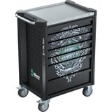 Wera 9705 Tool Rebel Carrello da officina Stainless 1, con equipaggiamento, Carrelli per attrezzi Nero/Argento