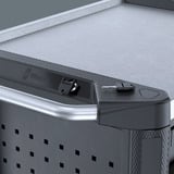 Wera 9705 Tool Rebel Carrello da officina Stainless 1, con equipaggiamento, Carrelli per attrezzi Nero/Argento