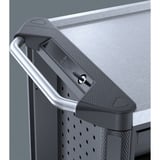 Wera 9705 Tool Rebel Carrello da officina Stainless 1, con equipaggiamento, Carrelli per attrezzi Nero/Argento