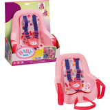 ZAPF Creation BABY born® Seggiolino per bicicletta, Accessori della bambola fucsia/Blu