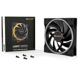 be quiet! Light Wings | 140mm PWM high-speed Case per computer Ventilatore 14 cm Nero 1 pz Nero, Ventilatore, 14 cm, 2200 Giri/min, 31 dB, 71,7 pdc/min, 121,82 m³/h