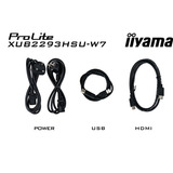 iiyama ProLite XUB2293HSU-W7 Monitor PC 54,6 cm (21.5") 1920 x 1080 Pixel Full HD LED Bianco, Monitor LED bianco (matto), 54,6 cm (21.5"), 1920 x 1080 Pixel, Full HD, LED, 1 ms, Bianco