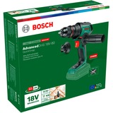 Bosch AdvancedDrill 18V-80 QuickSnap, 06039E2000, Trapano avvitatore verde/Nero