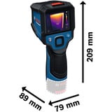 Bosch Termocamera a batteria GTC 12V-450-13 Professional, Rilevatore termico blu/Nero