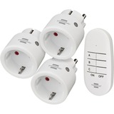 Brennenstuhl Comfort-Line Mini Radio Switching Set 3+1 , Presa commutata bianco