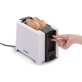 Cloer Toaster 3531 2 fetta/e 900 W Nero, Bianco bianco/Nero, 2 fetta/e, Nero, Bianco, Plastica, Pulsanti, Manopola, 900 W, 155 mm