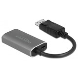 DeLOCK 63118 cavo e adattatore video 0,2 m DisplayPort HDMI tipo A (Standard) Grigio Nero/grigio, 0,2 m, DisplayPort, HDMI tipo A (Standard), Maschio, Femmina, Dritto