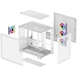 DeepCool R-CG530-WHADA4-G-1, Chassis Tower bianco