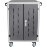Digitus Armadio di ricarica mobile per notebook / tablet fino a 15,6 pollici, Stazione di ricarica Nero, 6 pollici, Libera installazione, Nero, Pavimento, Acrilonitrile butadiene stirene (ABS), Alluminio, Acciaio, Computer portatile, 39,6 cm (15.6")