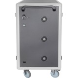 Digitus Armadio di ricarica mobile per notebook / tablet fino a 15,6 pollici, Stazione di ricarica Nero, 6 pollici, Libera installazione, Nero, Pavimento, Acrilonitrile butadiene stirene (ABS), Alluminio, Acciaio, Computer portatile, 39,6 cm (15.6")