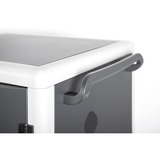 Digitus Armadio di ricarica mobile per notebook / tablet fino a 15,6 pollici, Stazione di ricarica Nero, 6 pollici, Libera installazione, Nero, Pavimento, Acrilonitrile butadiene stirene (ABS), Alluminio, Acciaio, Computer portatile, 39,6 cm (15.6")