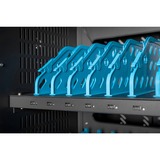 Digitus Armadio di ricarica mobile per notebook / tablet fino a 15,6 pollici, Stazione di ricarica Nero, 6 pollici, Libera installazione, Nero, Pavimento, Acrilonitrile butadiene stirene (ABS), Alluminio, Acciaio, Computer portatile, 39,6 cm (15.6")