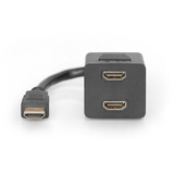 Digitus Cavo divisore a Y HDMI, Cavo a Y Nero