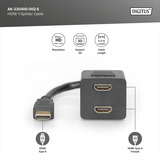 Digitus Cavo divisore a Y HDMI, Cavo a Y Nero