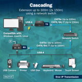 Digitus DA-73120, Estensione USB Nero