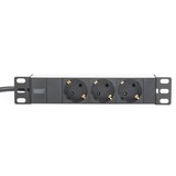Digitus DN-95411 prolunghe e multiple 2 m 3 presa(e) AC Nero Nero/alluminio, 2 m, 3 presa(e) AC, Tipo F, Alluminio, Nero, 250 V