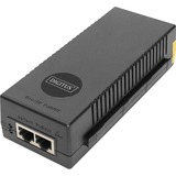 Digitus Iniettore PoE+ da 10 Gigabit Ethernet, 802.3at, 30 W Nero, 802.3at, 30 W, 10 Gigabit Ethernet, 10,100,1000,2500,5000,10000 Mbit/s, IEEE 802.3at, Nero, 100 m, PoE, Potenza