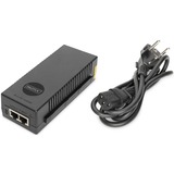 Digitus Iniettore PoE+ da 10 Gigabit Ethernet, 802.3at, 30 W Nero, 802.3at, 30 W, 10 Gigabit Ethernet, 10,100,1000,2500,5000,10000 Mbit/s, IEEE 802.3at, Nero, 100 m, PoE, Potenza