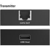 Digitus Set extender USB 2.0 CAT, 480 Mbps, 150 metri, Estensione USB Nero