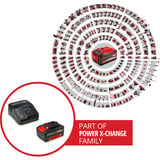 EINHELL 4512042 batteria e caricabatteria per utensili elettrici, set Nero/Rosso, Ioni di Litio, 18 V, Nero, Rosso, 200-260 V, 50/60 Hz, Ioni di Litio