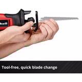 EINHELL Sega universale a batteria Power X-Change TE-AP 18/13 Li - Solo, 18 Volt, Scambiarsi sega rosso/Nero