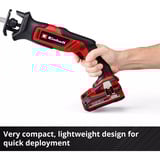 EINHELL Sega universale a batteria Power X-Change TE-AP 18/13 Li - Solo, 18 Volt, Scambiarsi sega rosso/Nero