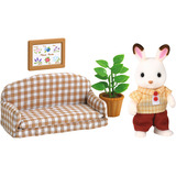 EPOCH Sylvanian Families - Set soggiorno padre coniglio di cioccolato, Giochi di costruzione 