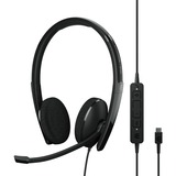 EPOS ADAPT 160T USB-C II, Headset Nero, | SENNHEISER ADAPT 160T USB-C II, Cablato, Ufficio, 20 - 20000 Hz, 134 g, Auricolare, Nero