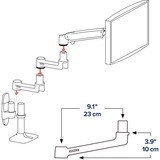 Ergotron Estensione LX (bianco), Montaggio bianco, 500 g