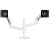 Ergotron LX Series 45-492-216 supporto da tavolo per Tv a schermo piatto 61 cm (24") Bianco Scrivania bianco, 18 kg, 61 cm (24"), 75 x 75 mm, 100 x 100 mm, Regolazione altezza, Bianco