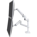 Ergotron LX Series 45-492-216 supporto da tavolo per Tv a schermo piatto 61 cm (24") Bianco Scrivania bianco, 18 kg, 61 cm (24"), 75 x 75 mm, 100 x 100 mm, Regolazione altezza, Bianco