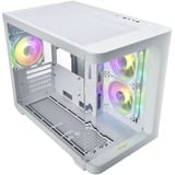 FSP S380-WA Micro Tower Bianco, Chassis Tower bianco, Micro Tower, PC, Bianco, micro ATX, Mini-ITX, SPCC, Vetro temperato, Gaming