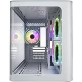 FSP S380-WA Micro Tower Bianco, Chassis Tower bianco, Micro Tower, PC, Bianco, micro ATX, Mini-ITX, SPCC, Vetro temperato, Gaming