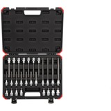 GEDORE inserti per cacciavite rossi 1/2" XZN, chiave combinata   Nero/Rosso