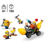LEGO Alien Conquest Cattivissimo Me 75580 I Minions e l’Auto Banana, Macchina Giocattolo da Costruire, Giochi per Bambini 6+, Idea Regalo, Giochi di costruzione Macchina Giocattolo da Costruire, Giochi per Bambini 6+, Idea Regalo, Set da costruzione, 6 anno/i, Plastica, 136 pz, 179 g