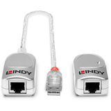 Lindy Extender USB 1.1 Cat.6, Estensione USB argento