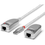 Lindy Extender USB 1.1 Cat.6, Estensione USB argento
