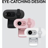 Logitech BRIO 100, Webcam rosa chiaro
