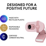 Logitech BRIO 100, Webcam rosa chiaro