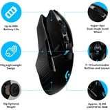 Logitech G903 Lightspeed mouse Ambidestro RF Wireless Ottico 25600 DPI Nero, Ambidestro, Ottico, RF Wireless, 25600 DPI, 1 ms, Nero