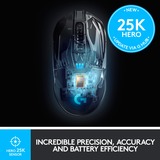 Logitech G903 Lightspeed mouse Ambidestro RF Wireless Ottico 25600 DPI, Mouse da gioco Nero, Ambidestro, Ottico, RF Wireless, 25600 DPI, 1 ms, Nero