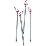 MSR Core Stake 9" Kit (4 stakes) argento/Rosso