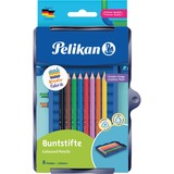 Pelikan Creative Factory Nero, Blu, Marrone, Verde, Arancione, Rosa, Rosso, Giallo 8 pz, set Nero, Blu, Marrone, Verde, Arancione, Rosa, Rosso, Giallo, 8 pz