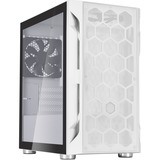 SilverStone FARA H1M Micro Tower Bianco, Chassis Tower bianco, Micro Tower, PC, Bianco, micro ATX, Mini-DTX, Mini-ITX, Plastica, Acciaio, 16 cm
