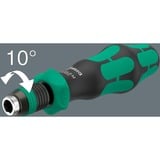 Wera Kraftform Kompakt 838 RA-R M Imperial Set 1, con funzione a cricchetto, Set di bit Nero/Verde