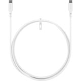 goobay Cavo in silicone USB 2.0 bianco, connettore USB-C > connettore USB-C bianco